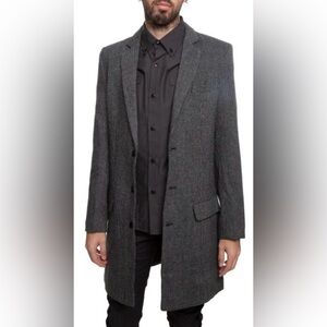 NEW Maison Noir Men’s Shadows Coat in Grey Size L